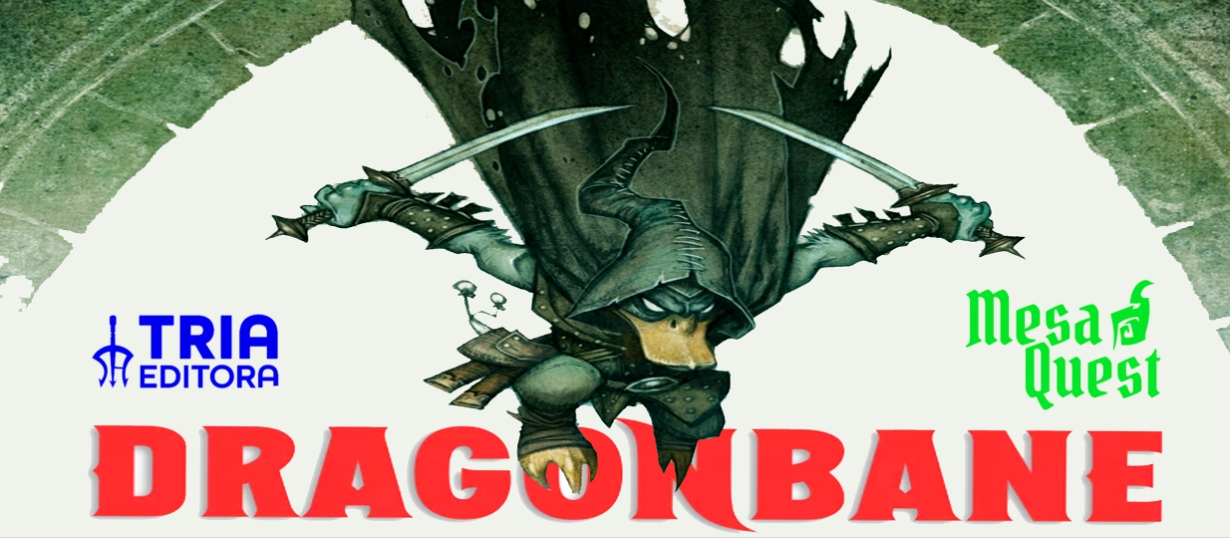 Banner da mesa de RPG: DRAGONBANE - O Castelo do Cavaleiro Gaturo - Aventura Introdutória.