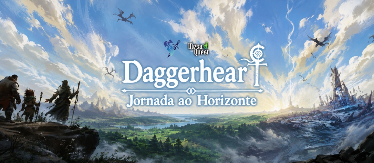Banner da mesa de RPG: Jornada ao Horizonte | Nível 5-7