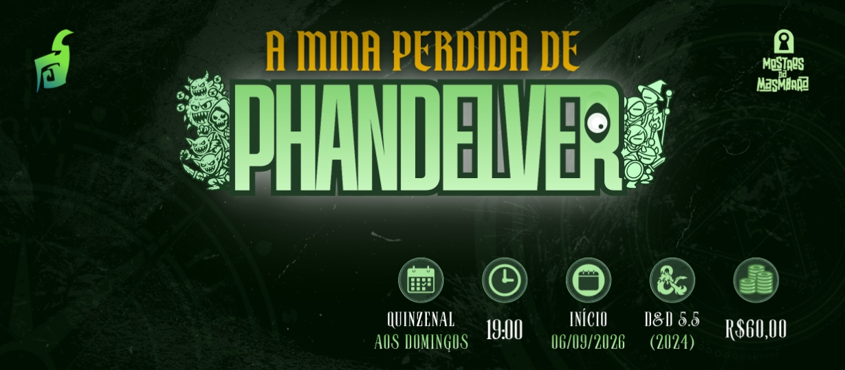 Banner da mesa de RPG: Mina Perdida de Phandelver - D&D 2024