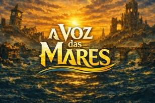 Banner da mesa de RPG: A Voz das Marés