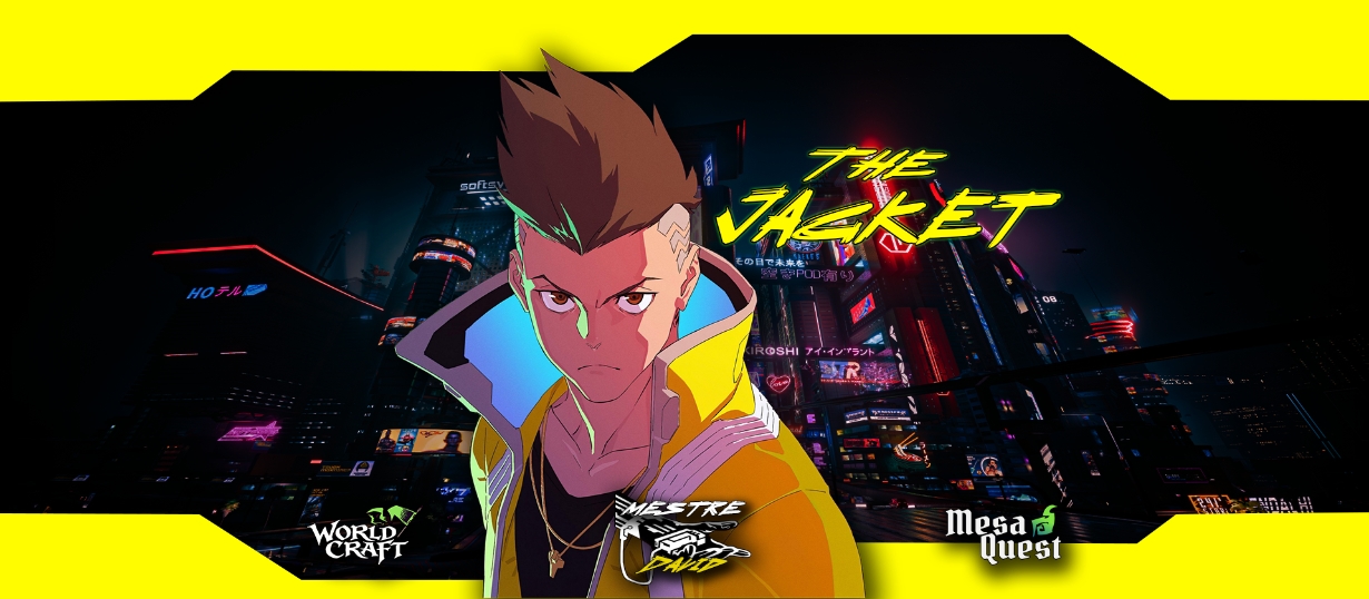 Banner da mesa de RPG: THE JACKET