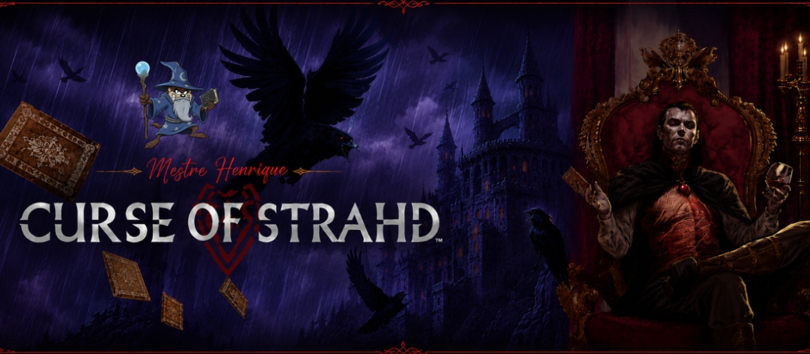 Banner da mesa de RPG: A Maldição de Strahd l D&D 2024
