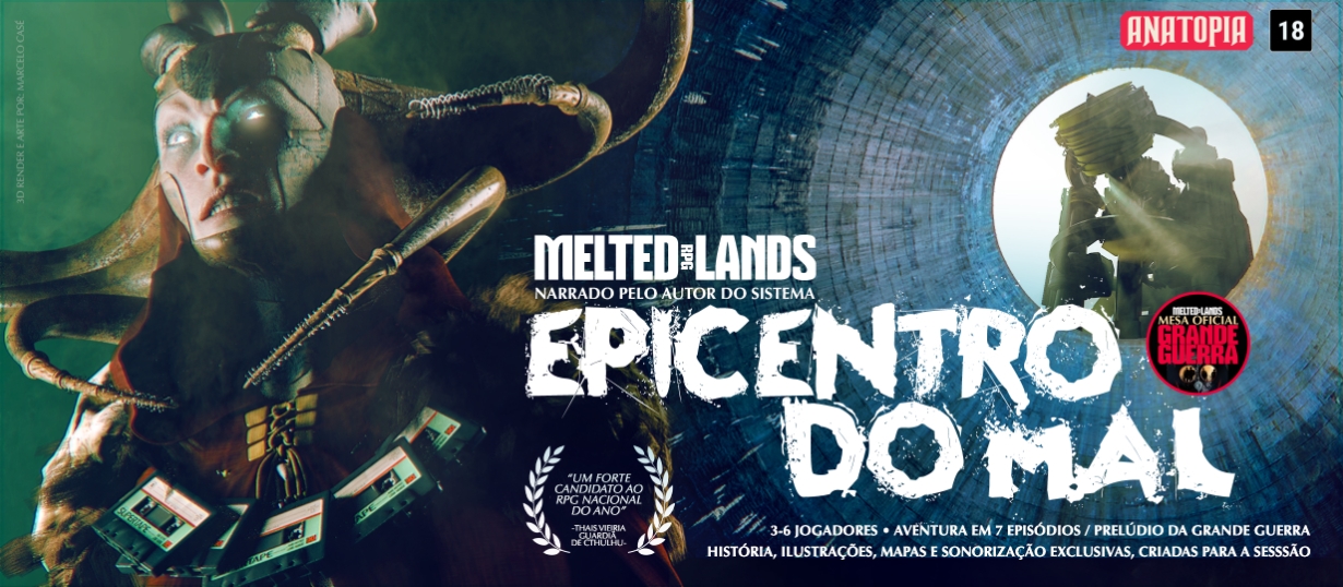 Banner da mesa de RPG: Epicentro do Mal
