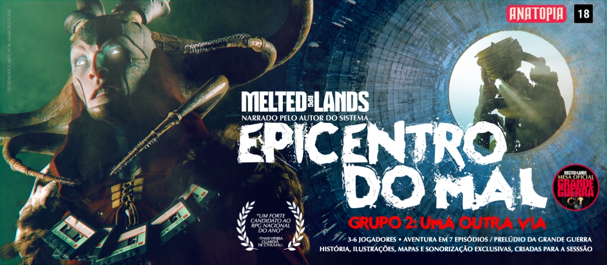 Banner da mesa de RPG: Epicentro do Mal - Grupo 2: Uma Outra Via