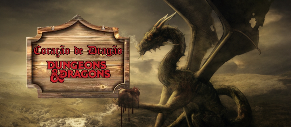Banner da mesa de RPG: Coração de Dragão