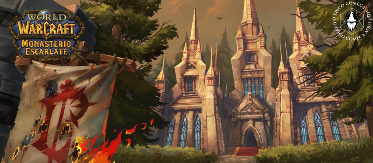 Banner da mesa de RPG: World Of Warcraft - O Monastério Escarlate