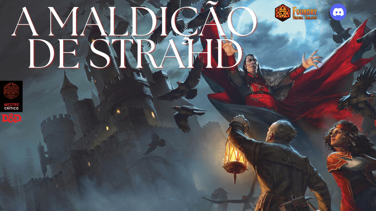 Banner da mesa de RPG: A Maldição de Strahd