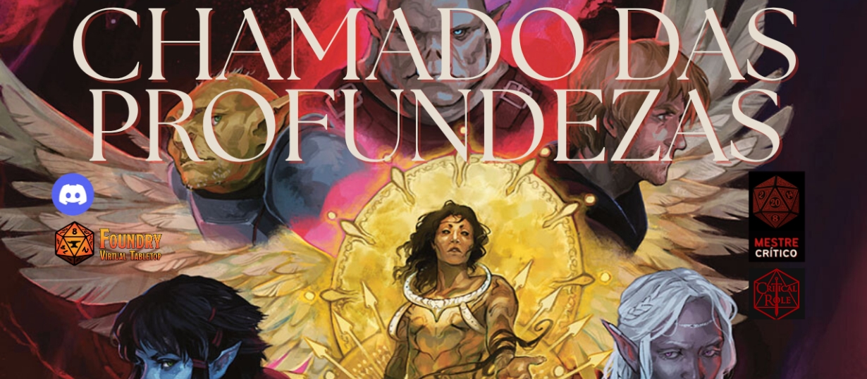 Banner da mesa de RPG: Critical Role: Chamado das Profundezas