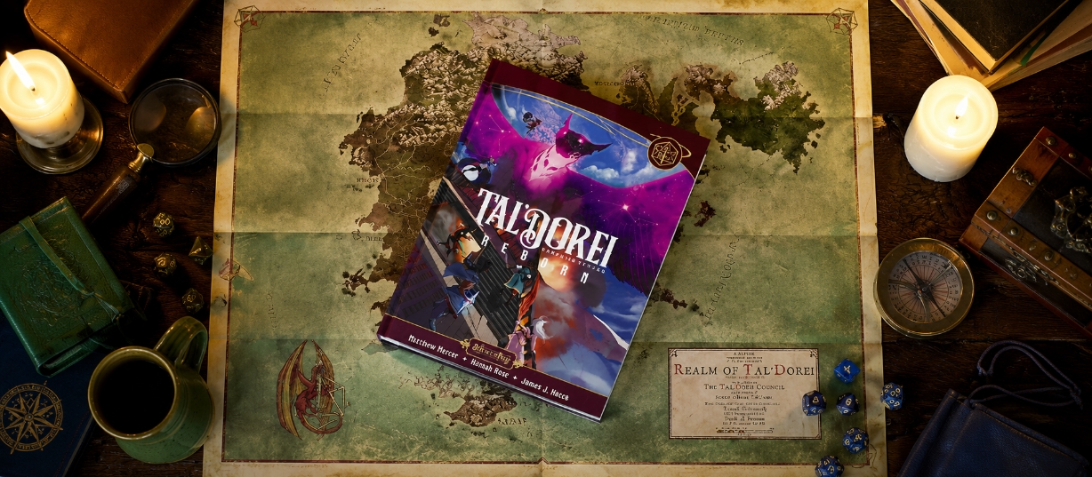 Banner da mesa de RPG: Tal'Dorei Renascido — Critical Role