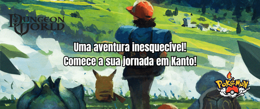 Banner da mesa de RPG: Pokémon - Um mistério em Kanto!