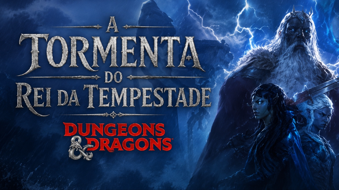 Banner da mesa de RPG: A Tormenta do Rei da Tempestade
