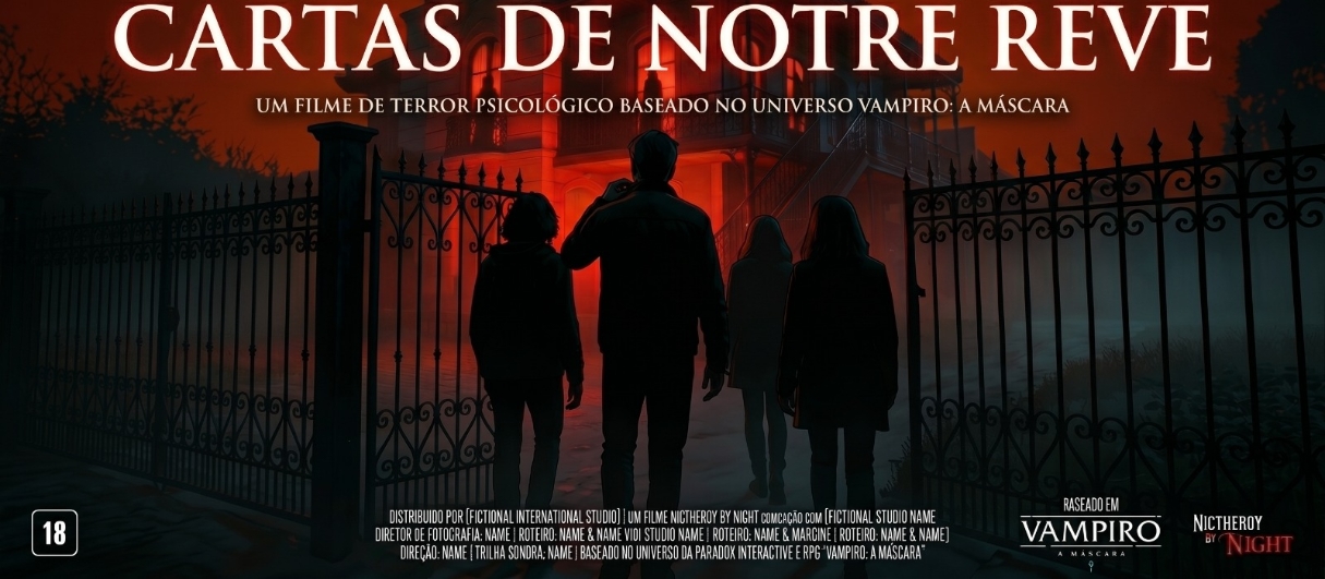 Banner da mesa de RPG: Nichteroy By Night: Cartas de Notre Reve (Ato I)