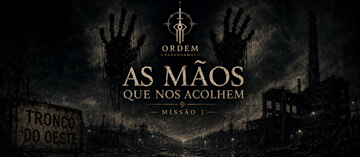 Banner da mesa de RPG: As Mãos que nos Acolhem!