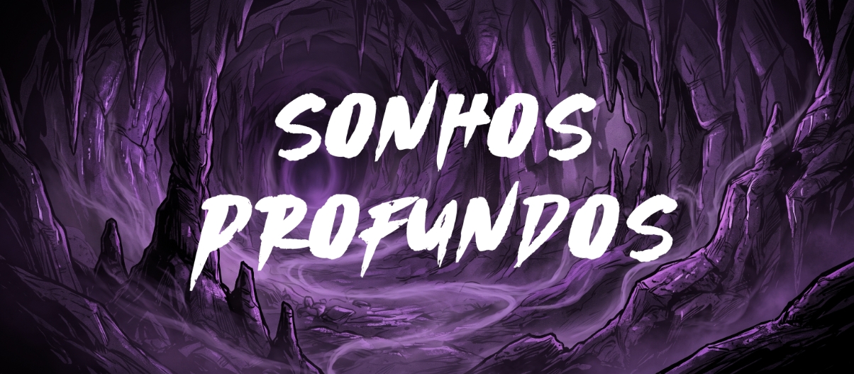 Banner da mesa de RPG: Sonhos Profundos