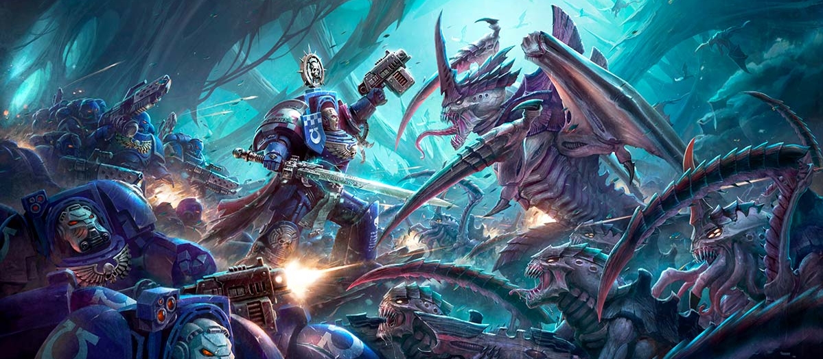 Banner da mesa de RPG: Warhammer 40k