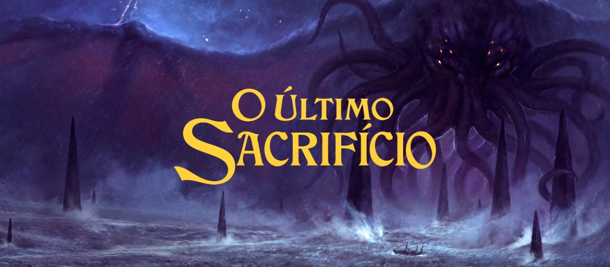 Banner da mesa de RPG: O Último Sacríficio