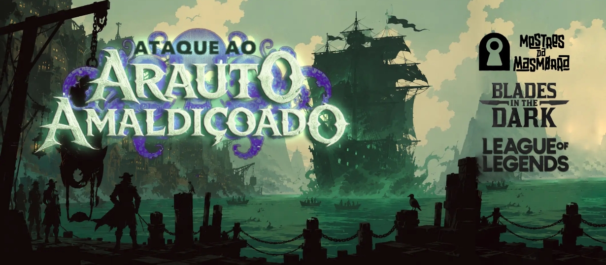 Banner da mesa de RPG: Ataque ao Arauto Amaldiçoado