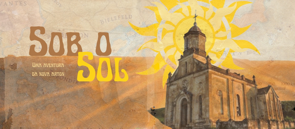 Banner da mesa de RPG: Sob o Sol: 1° expedição.