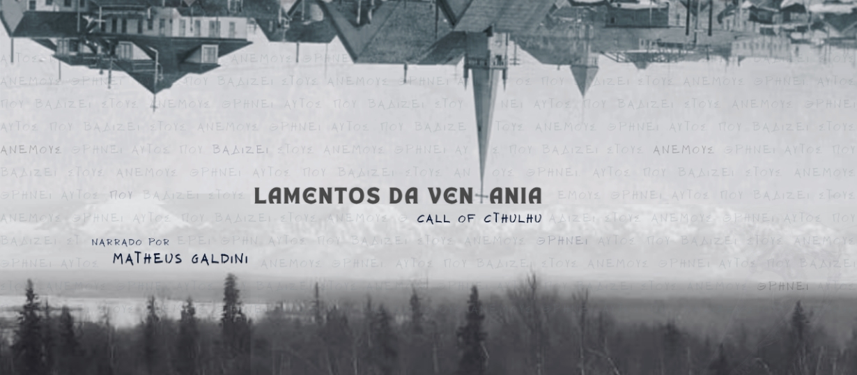 Banner da mesa de RPG: Lamentos da Ventania