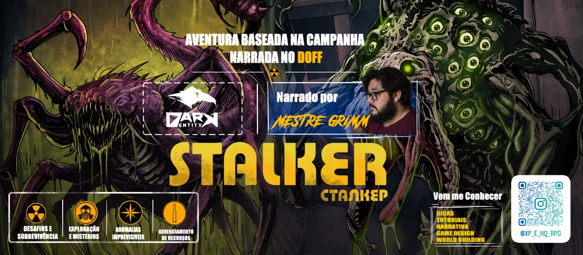 Banner da mesa de RPG: Ecos de uma missão.