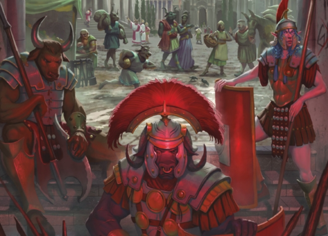 Banner da mesa de RPG: O Flagelo do Império Tauron