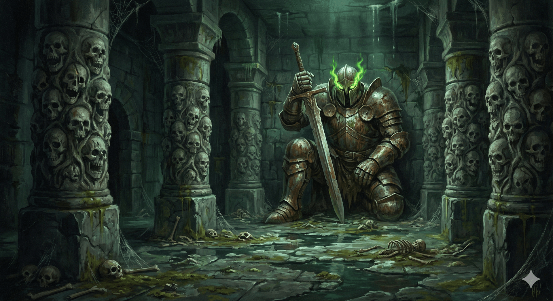 Banner da mesa de RPG: O Ladrão de nomes e a Balança da morte