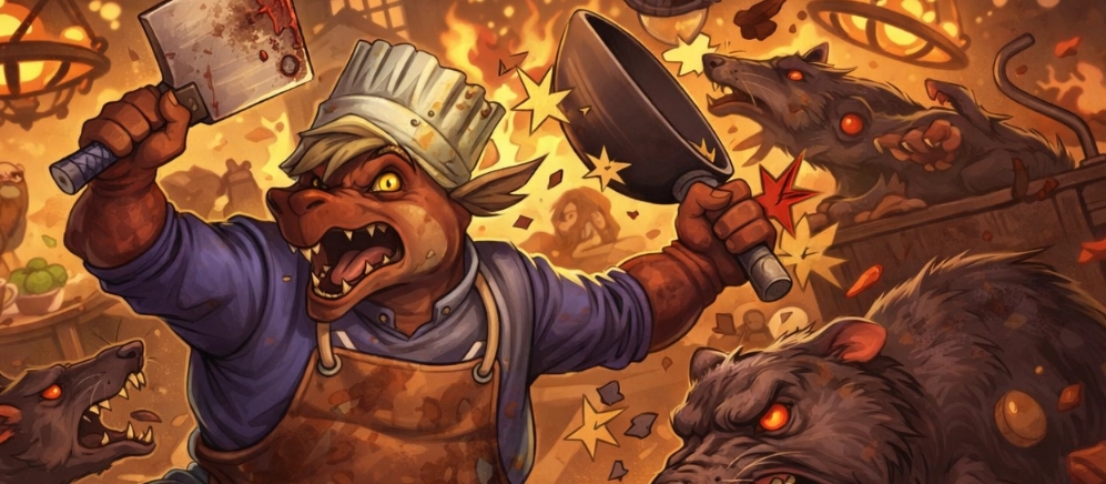 Banner da mesa de RPG: Banquete de Heróis