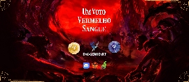 Banner da mesa de RPG: Um Voto Vermelho Sangue