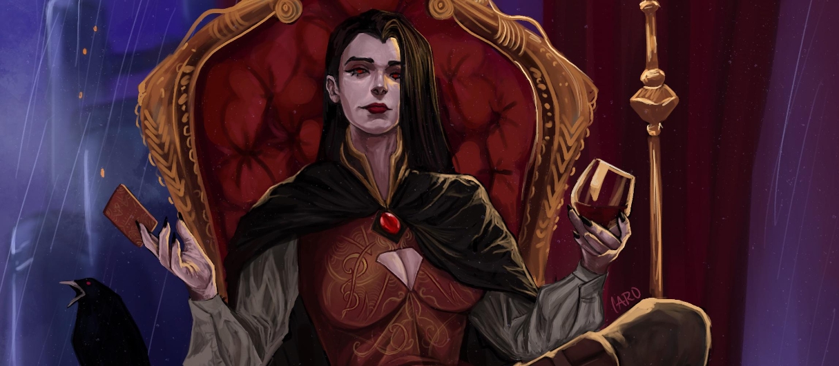 Banner da mesa de RPG: A maldição de Strahd - Ela é a anciã