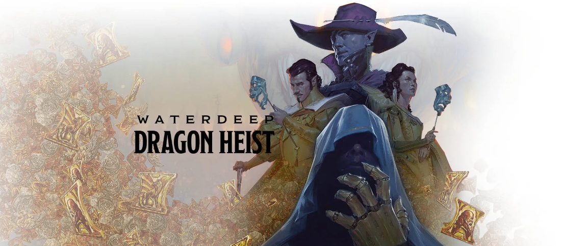 Banner da mesa de RPG: Águas Profundas: O Roubo dos Dragões