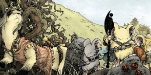 Banner da mesa de RPG: A Primavera dos Caminhos Partidos