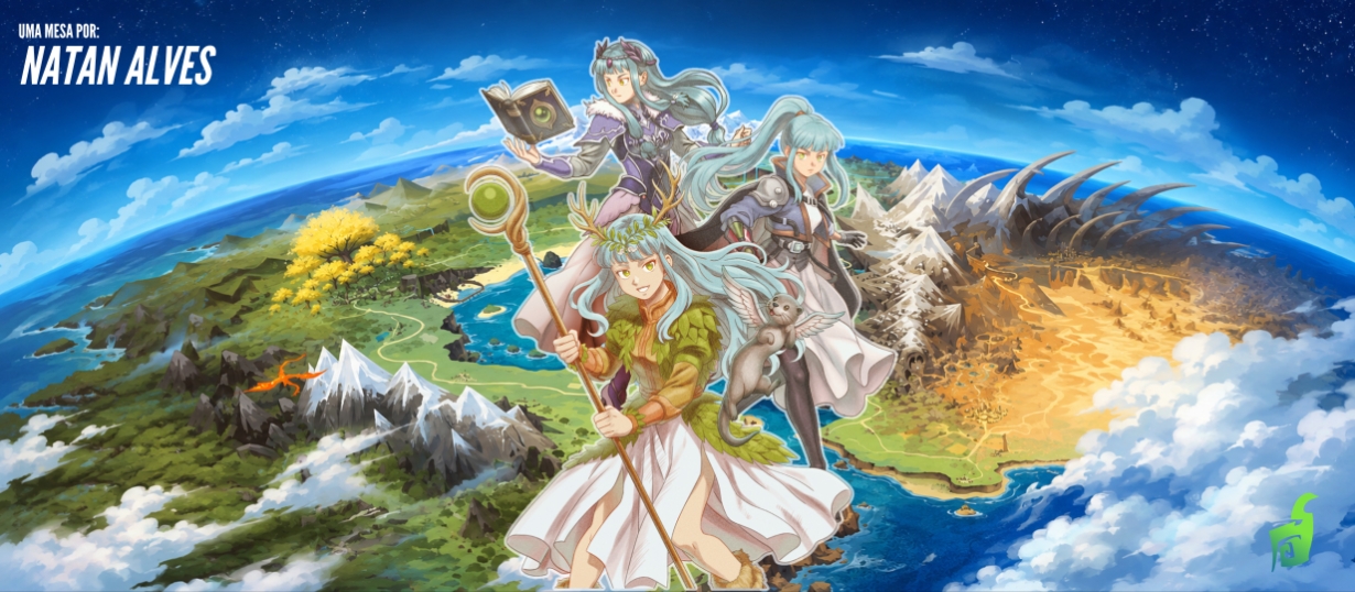 Banner da mesa de RPG: Herdeiros da Supernova!