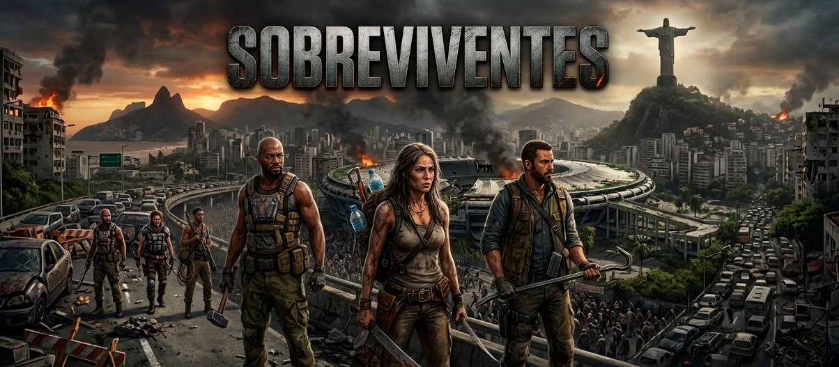 Banner da mesa de RPG: Sobreviventes