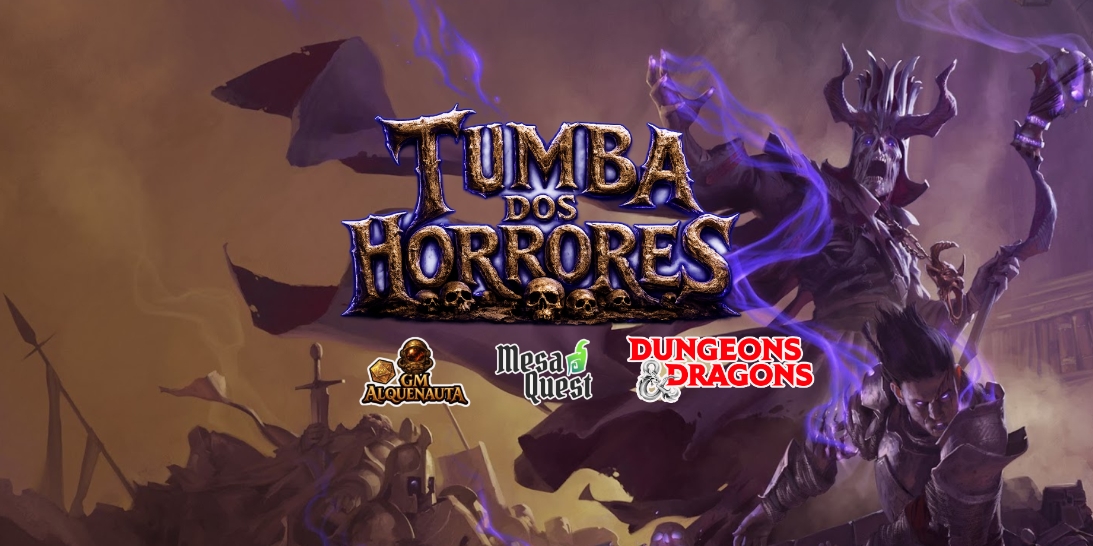 Banner da mesa de RPG: CAMPANHA: TUMBA DOS HORRORES | D&D5e (2024)