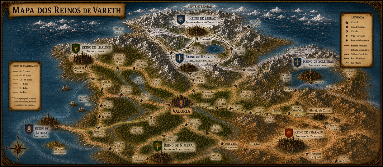 Banner da mesa de RPG: Sangue e Aço