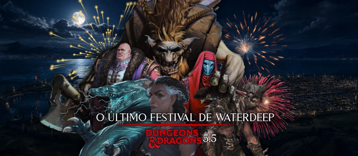 Banner da mesa de RPG: O Último Festival de Waterdeep (D&D 2024)