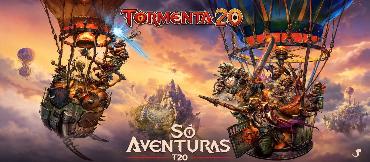 Banner da mesa de RPG: Só Aventuras - Oficial T20 - lvl 1 ao 12